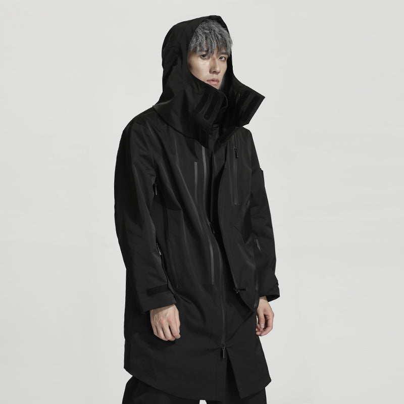 Longline Warrior Coats With Two-Way Zipper For men