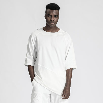 Patchwork panel Warrior T-Shirts With Durable Ripstop For men