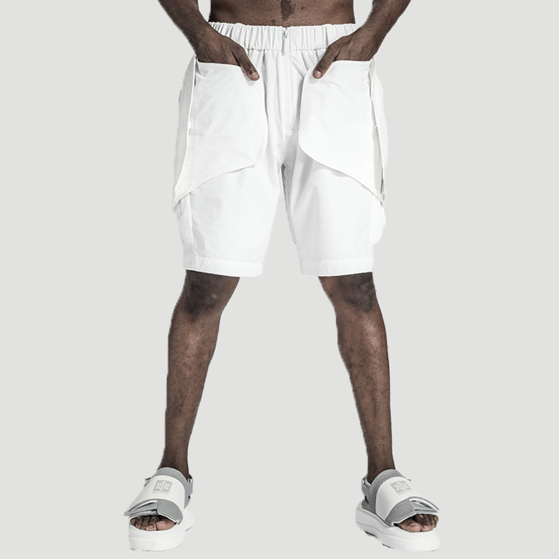 Utilitarian Warrior Shorts With Multi-Pocket Design For men