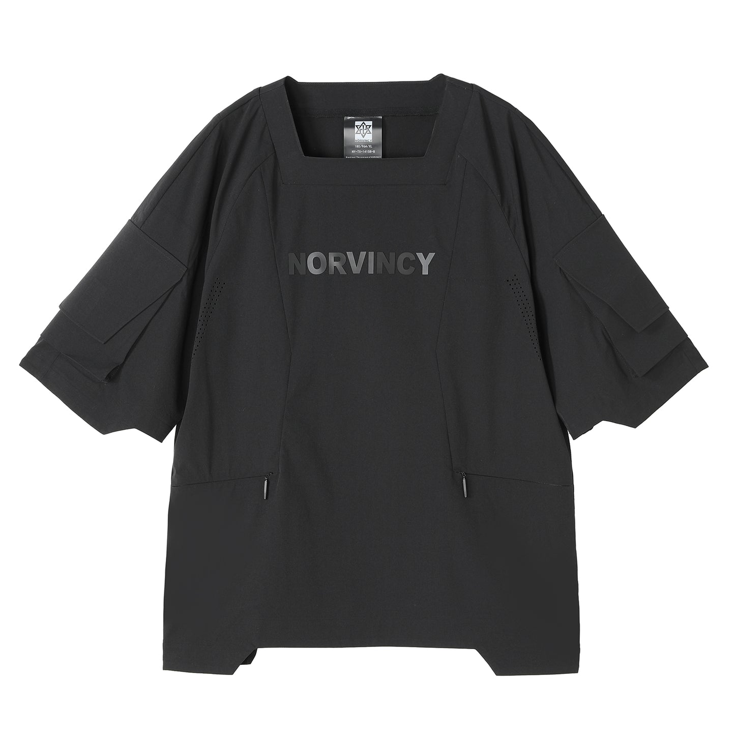 Patchwork panel Warrior T-Shirts With Durable Ripstop For men