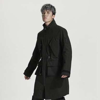 Longline Warrior Coats With Two-Way Zipper For men