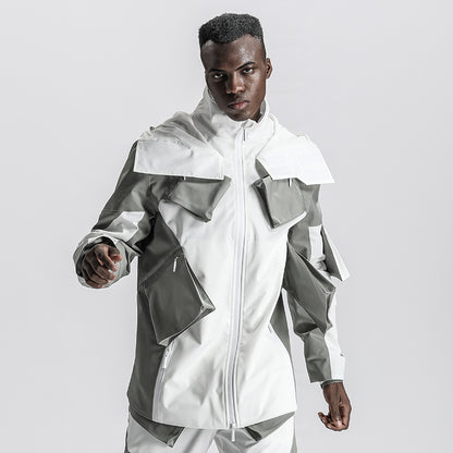 Techwear Style Warrior Windbreakers With Windproof For men