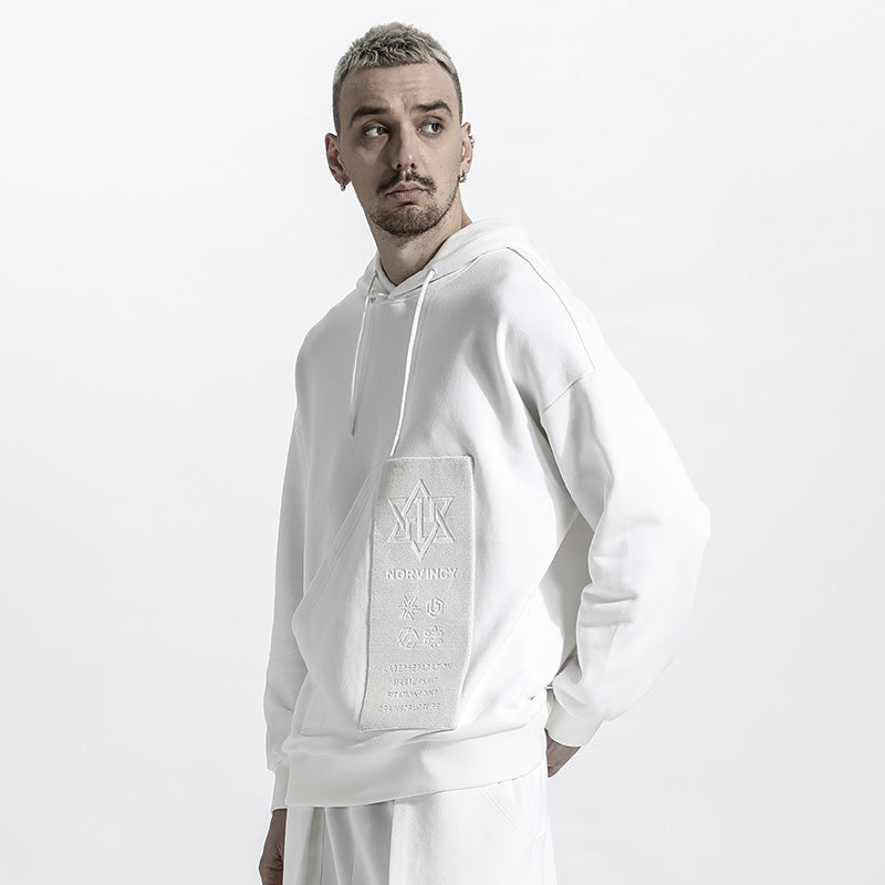Avant-Garde Warrior Hoodies & Sweatshirts With Ribbed Cuffs/Hem For men