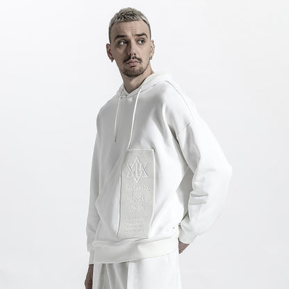 Avant-Garde Warrior Hoodies & Sweatshirts With Ribbed Cuffs/Hem For men