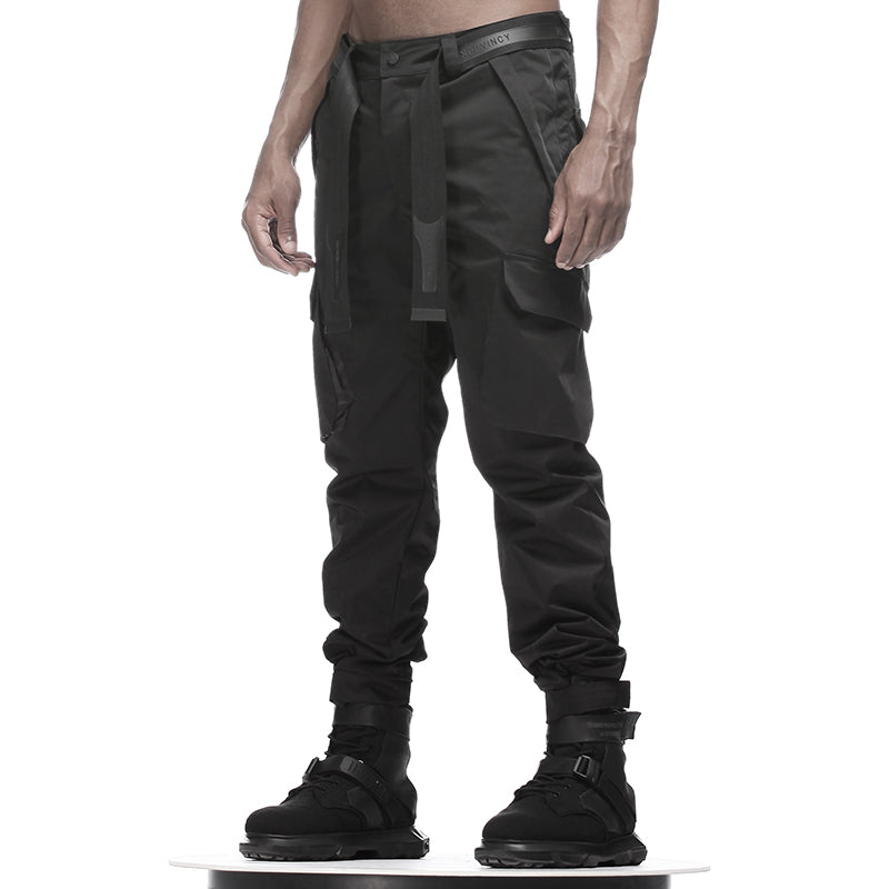 Minimalist Warrior Cargo Pants With Multi-Pocket Design For men
