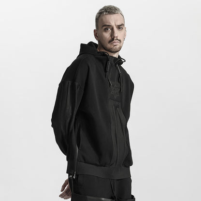 Avant-Garde Warrior Hoodies & Sweatshirts With Ribbed Cuffs/Hem For men