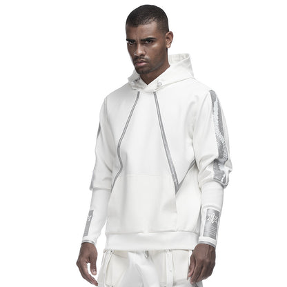 Cyberpunk Aesthetic Warrior Hoodies & Sweatshirts With Ribbed Cuffs/Hem For men
