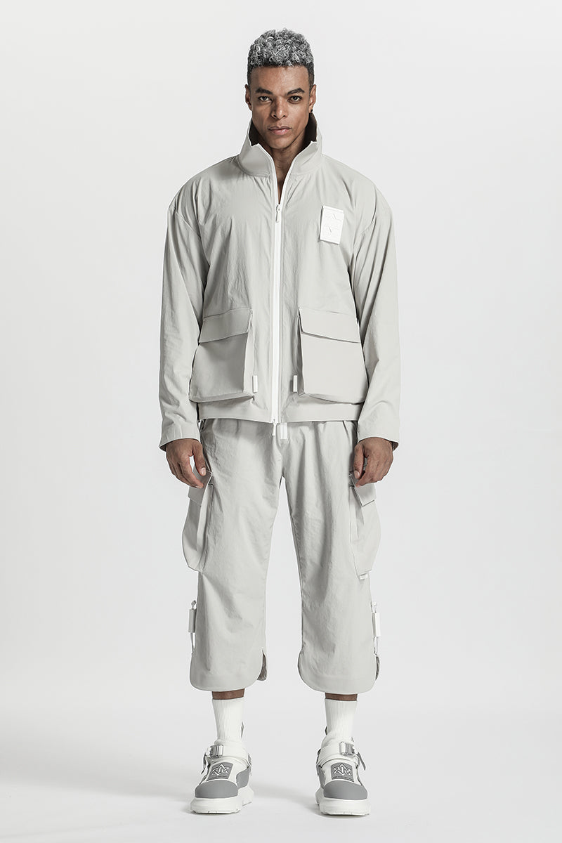 Utilitarian Warrior Jackets With Multi-Pocket Design For men
