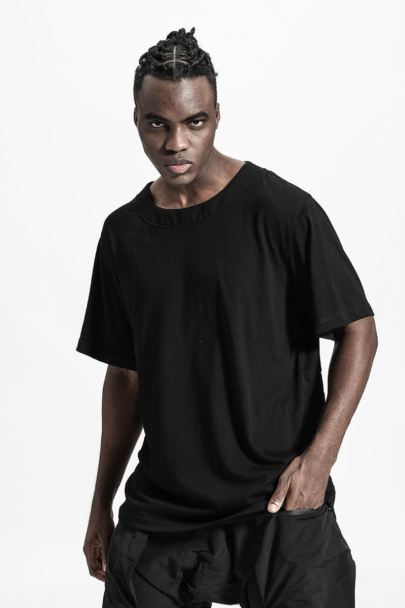 Patchwork panel Warrior T-Shirts With Durable Ripstop For men