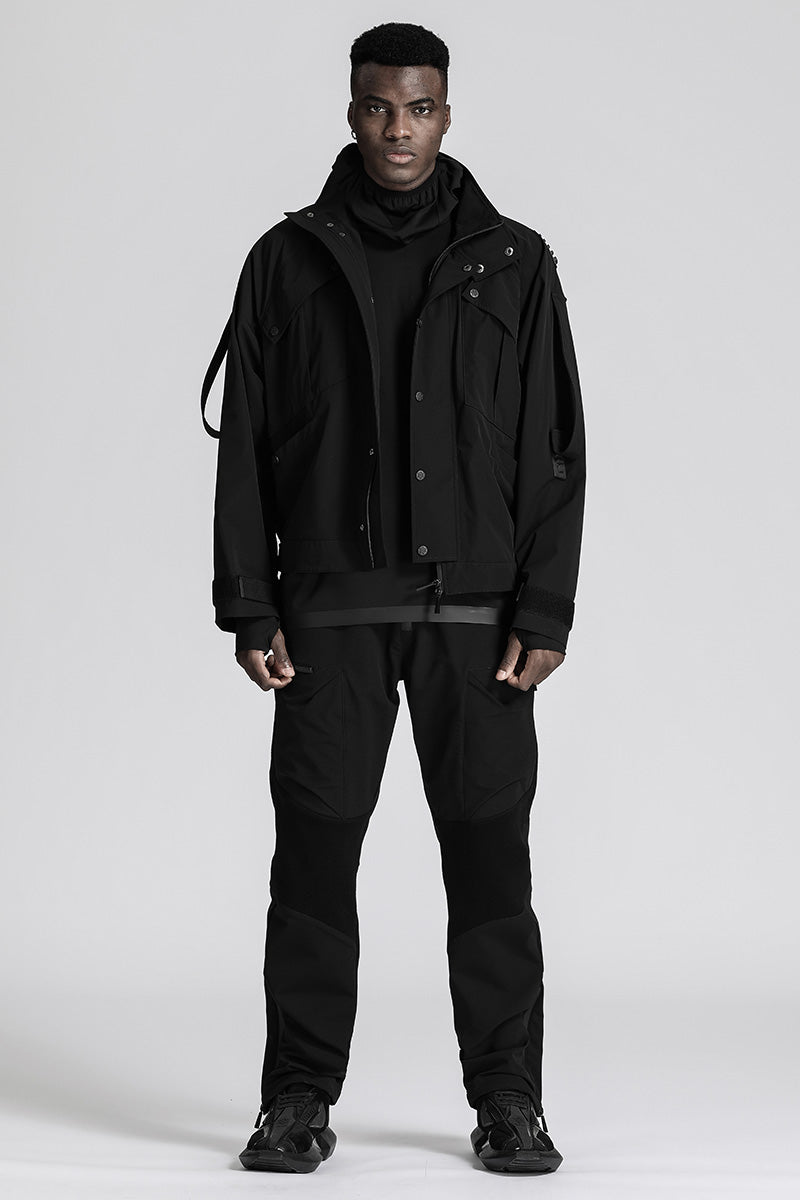 Cyberpunk Aesthetic Warrior Jackets With Multi-Pocket Design For men