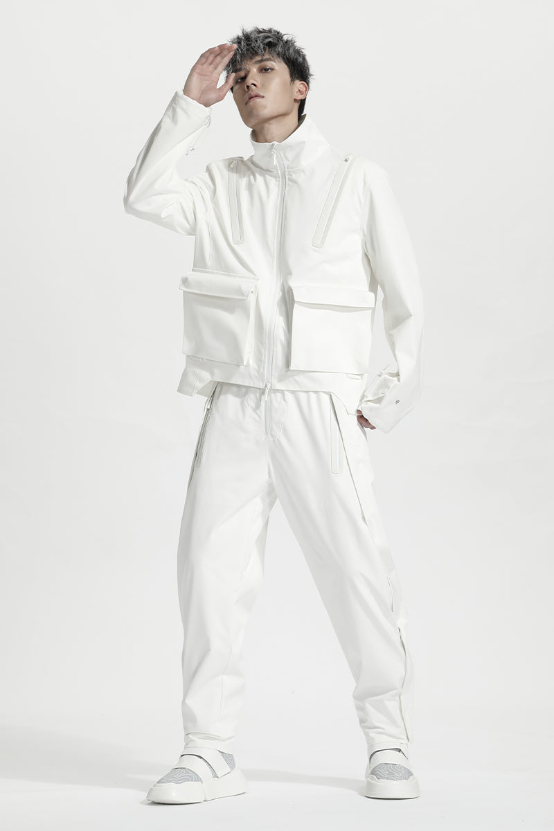 Minimalist Warrior Windbreakers With Hidden Pocket For men