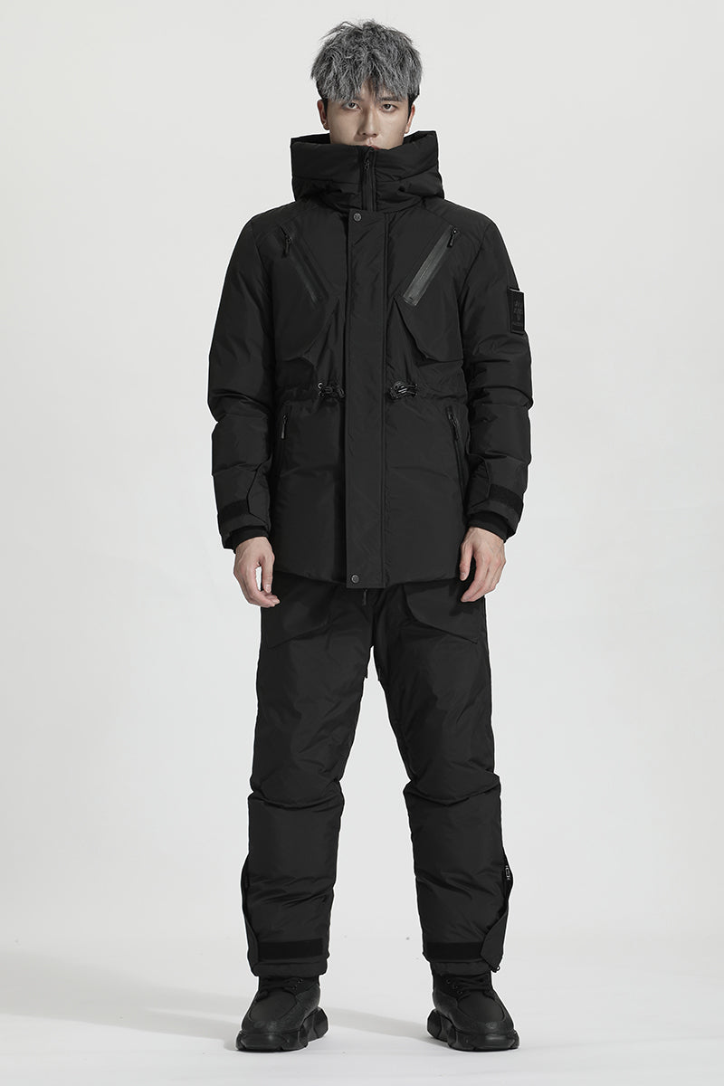 Tactical Warrior Down Jackets With Two-Way Zipper For men