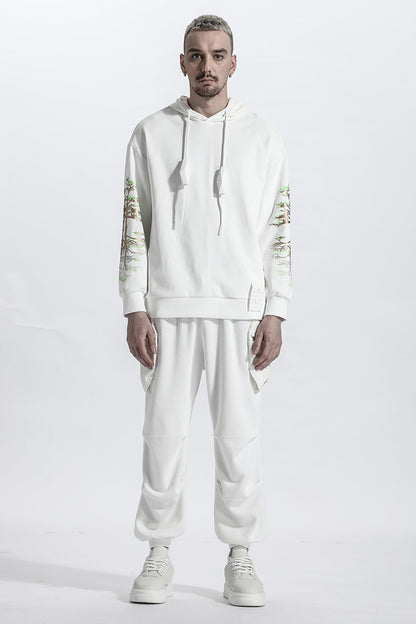 Avant-Garde Warrior Hoodies & Sweatshirts With Ribbed Cuffs/Hem For men
