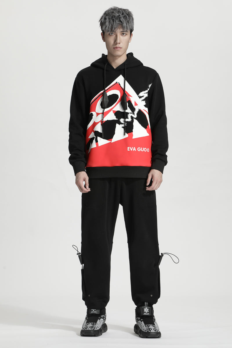 Avant-Garde Warrior Hoodies & Sweatshirts With Adjustable Drawstring For men