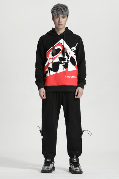Avant-Garde Warrior Hoodies & Sweatshirts With Adjustable Drawstring For men