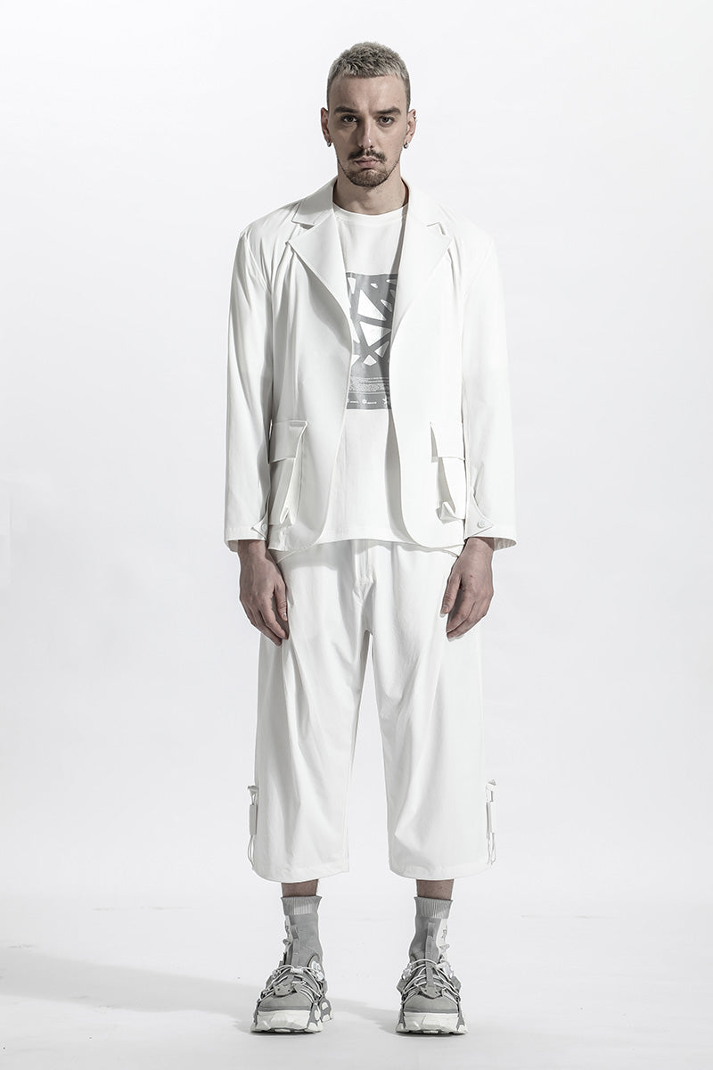 Minimalist Warrior Jacket With Multi-Pocket Design For men