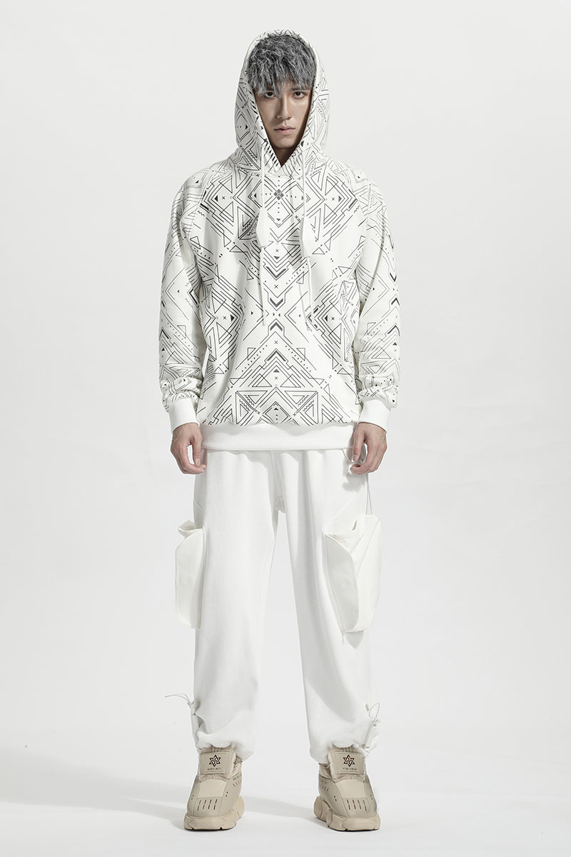 Avant-Garde Warrior Hoodies & Sweatshirts With Adjustable Drawstring For men