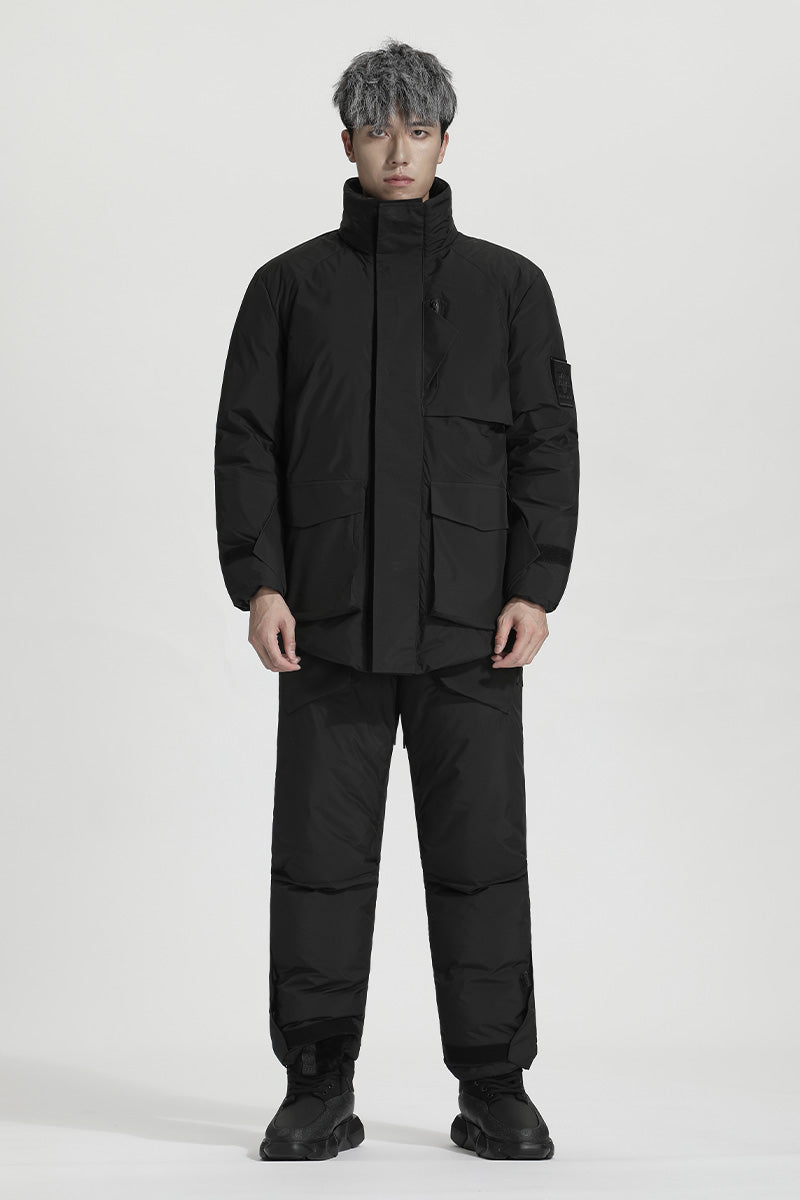 Minimalist Warrior Down Jackets With Two-Way Zipper For men