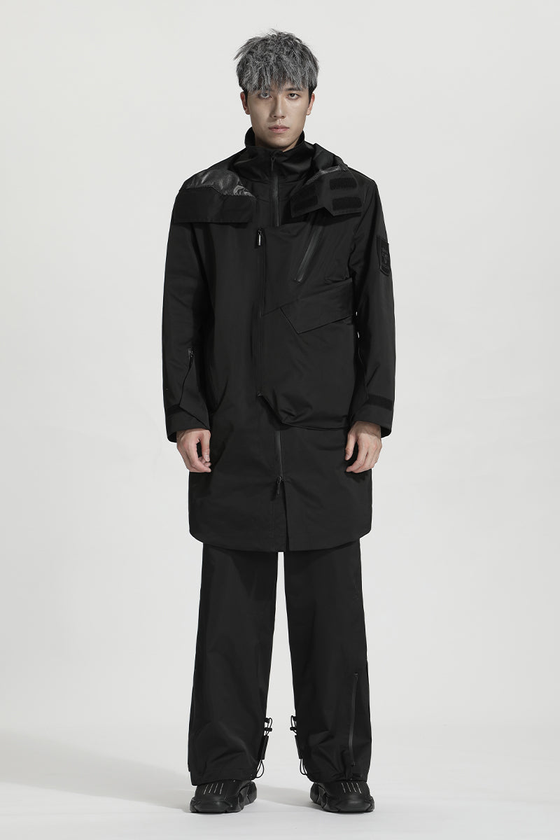 Longline Warrior Coats With Two-Way Zipper For men