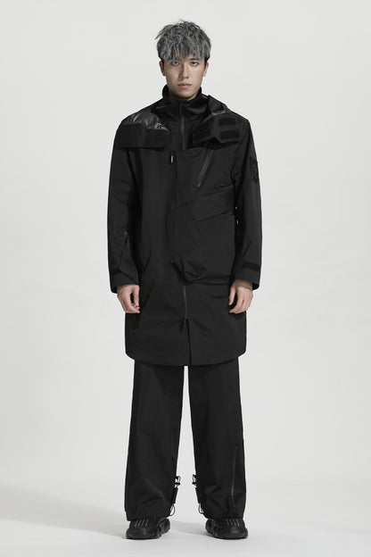 Longline Warrior Coats With Two-Way Zipper For men