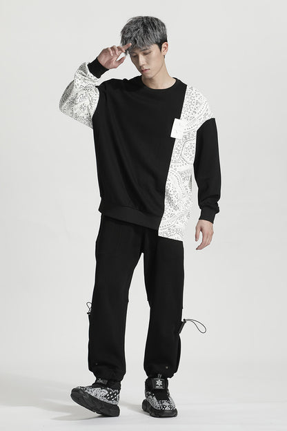 Asymmetric Cut Warrior Hoodies & Sweatshirts With Multi-Pocket Design For men