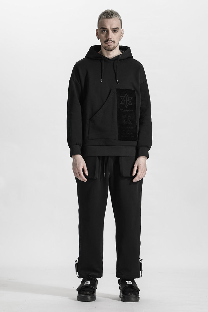 Avant-Garde Warrior Hoodies & Sweatshirts With Ribbed Cuffs/Hem For men