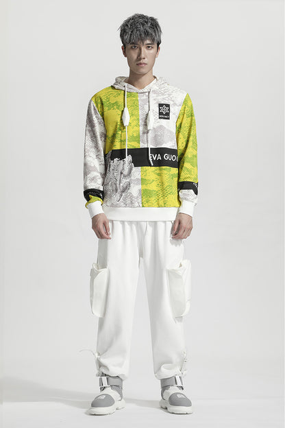 Avant-Garde Warrior Hoodies & Sweatshirts With Adjustable Drawstring For men