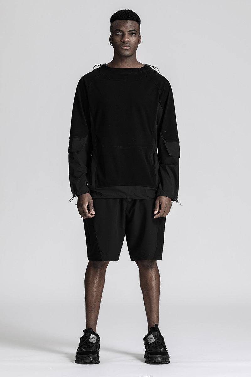 Patchwork panel Warrior T-Shirts With Durable Ripstop For men