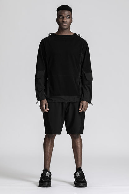 Patchwork panel Warrior T-Shirts With Durable Ripstop For men