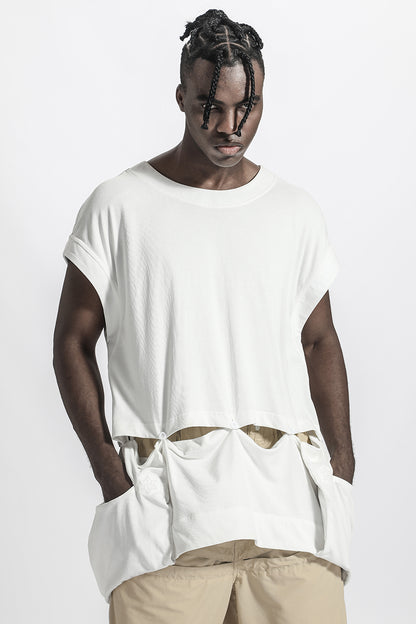 Patchwork panel Warrior Tank Tops (Sleeveless Tops) With Durable Ripstop For men
