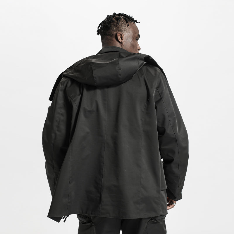 Avant-Garde Warrior Windbreakers With Adjustable Drawstring For men