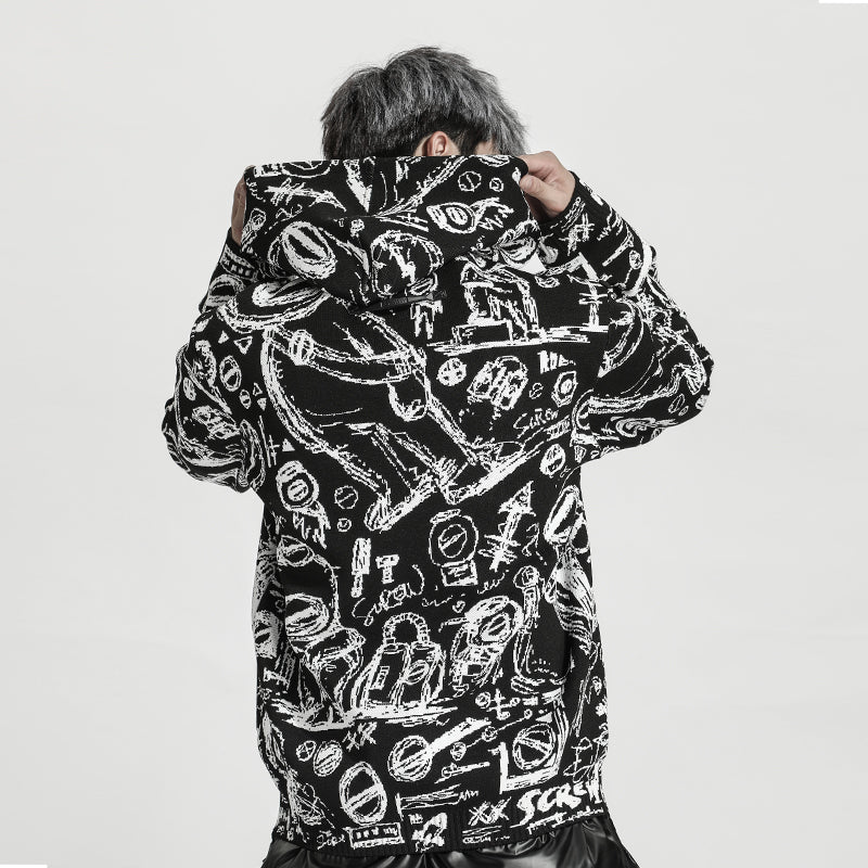Avant-Garde Warrior Knitwear With All-over graphic print For men