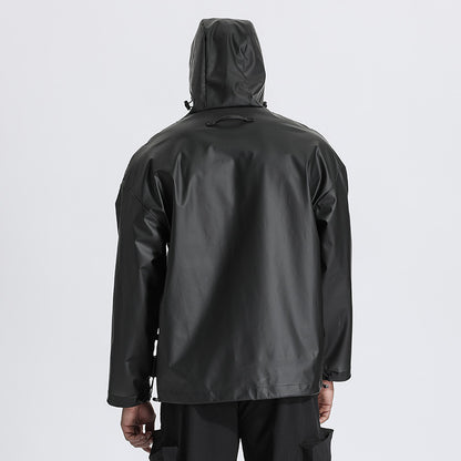 Minimalist Warrior Coats With Adjustable Drawstring For men