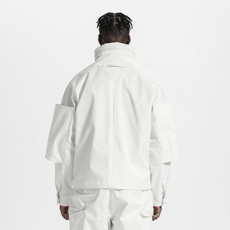 Techwear Style Warrior Windbreakers With Multi-Pocket Design For men