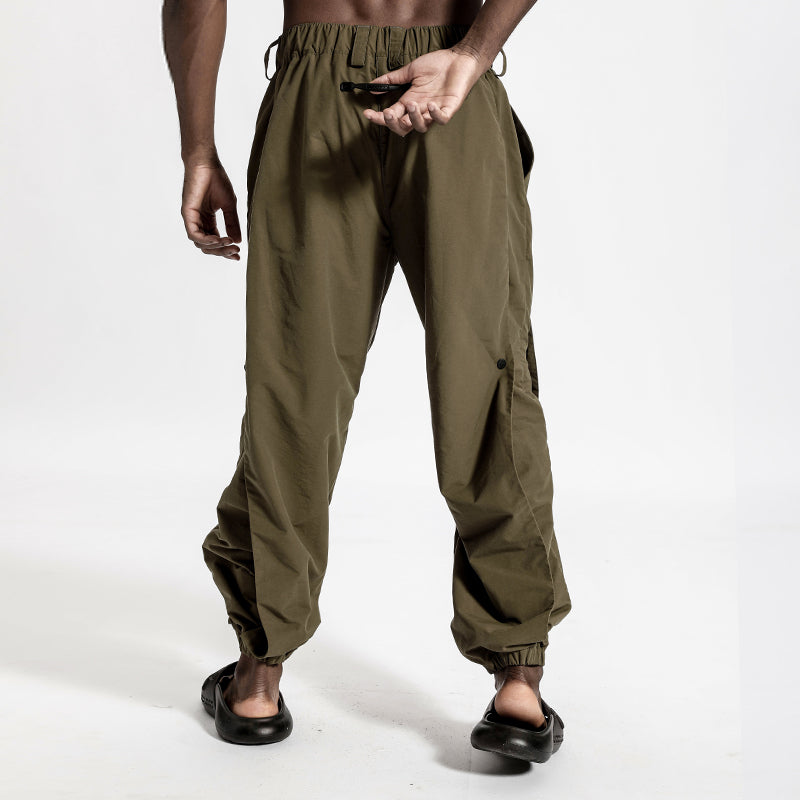 Patchwork panel Warrior joggers With Durable Ripstop For men