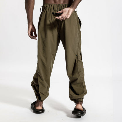 Patchwork panel Warrior joggers With Durable Ripstop For men