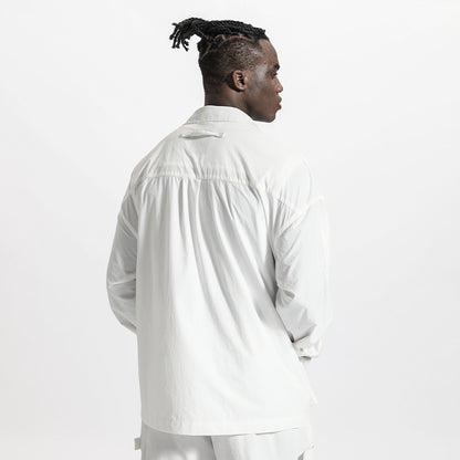 Utilitarian Warrior Shirts With Multi-Pocket Design For men