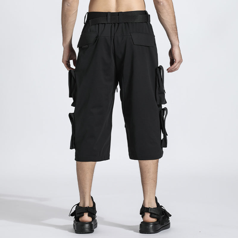 Utilitarian Warrior Shorts With Breathable Mesh For men