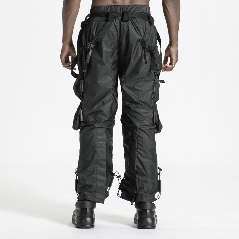 Utilitarian Warrior Cargo Pants With Multi-Pocket Design For men