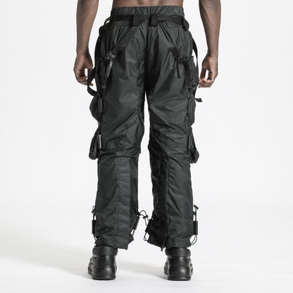Utilitarian Warrior Cargo Pants With Multi-Pocket Design For men