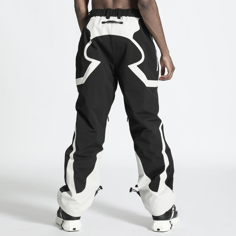 Futuristic Design Warrior Hardshell Pants With Elastic Waistband For men