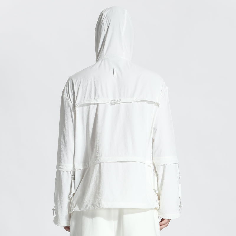 Cyberpunk Aesthetic Warrior Jackets With Adjustable Drawstring For men