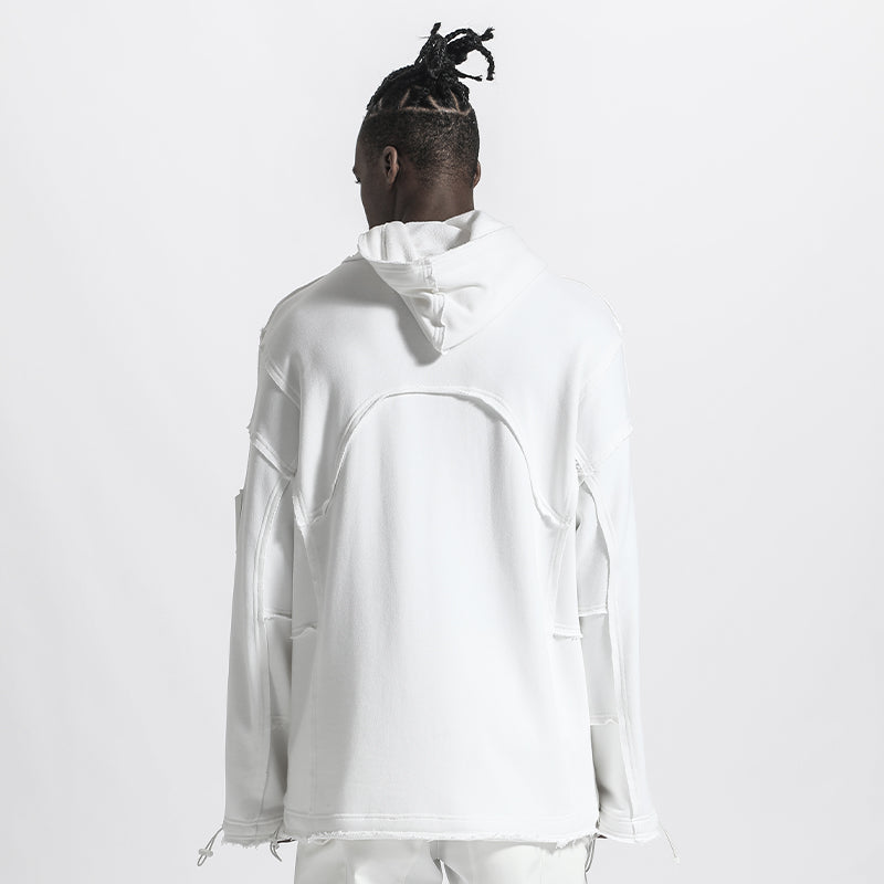 Streetwear Warrior Hoodies & Sweatshirts With Ribbed Cuffs/Hem For men