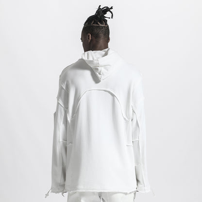 Streetwear Warrior Hoodies & Sweatshirts With Ribbed Cuffs/Hem For men