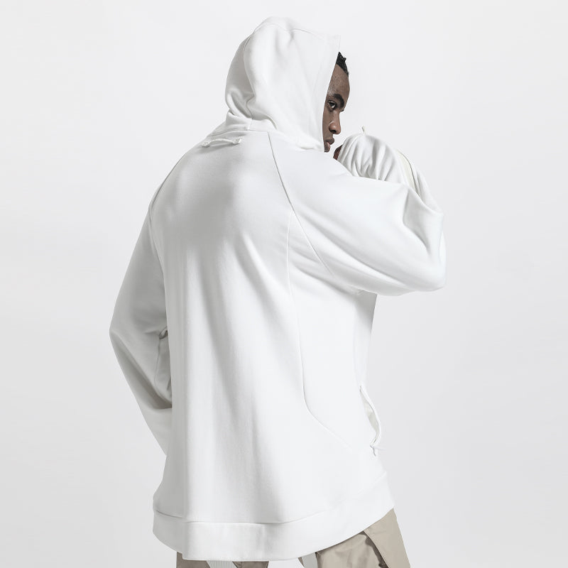 Oversized Fit Warrior Hoodies & Sweatshirts With Ribbed Cuffs/Hem For men