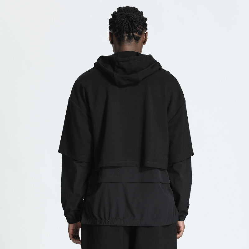 Streetwear Warrior Hoodies & Sweatshirts With Ribbed Cuffs/Hem For men