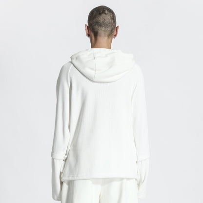 Futuristic Design Warrior Hoodies & Sweatshirts With Ribbed Cuffs/Hem For men