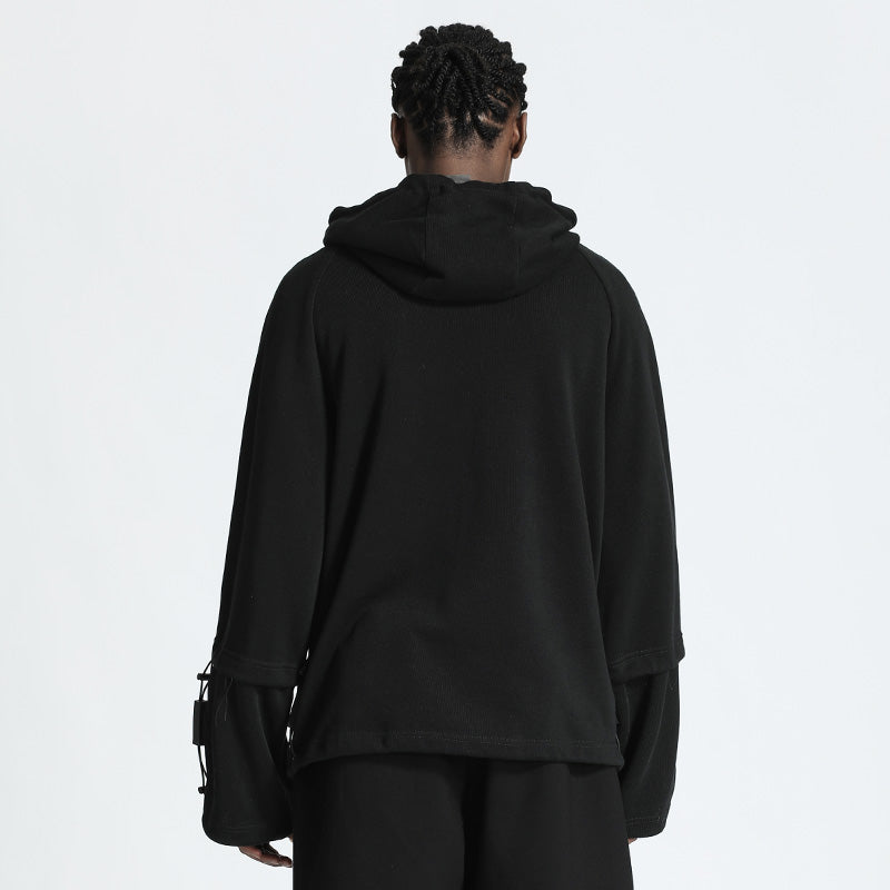 Futuristic Design Warrior Hoodies & Sweatshirts With Ribbed Cuffs/Hem For men