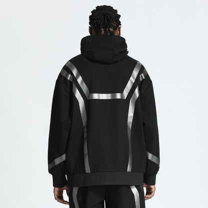 Futuristic Design Warrior Hoodies & Sweatshirts With Ribbed Cuffs/Hem For men