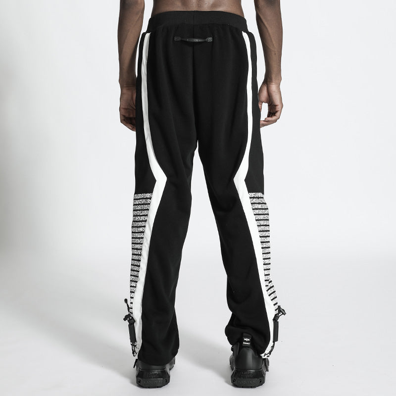 Techwear Style Warrior Sweatpants With Elastic Waistband For men
